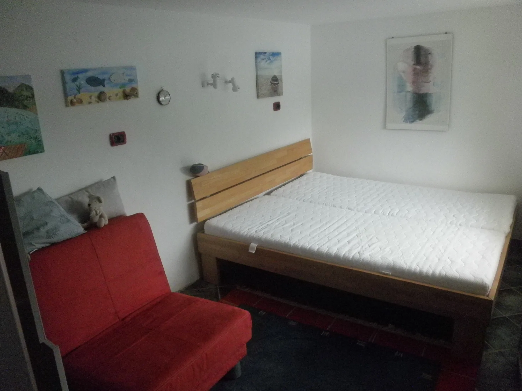 Schlafbereich in der See-Suite